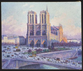 Notre Dame, Paris, Blick vom Quai Saint-Michel, 1901-04