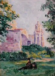 Rast im Gras, ca. 1897