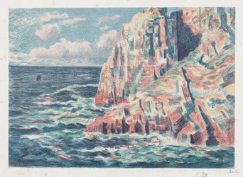 Das Meer bei Camaret, Die roten Felsen