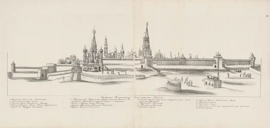 Moskauer Kreml vom Osten gesehen, 1661-1662