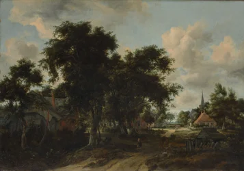 Eingang zu einem Dorf, ca. 1665