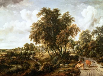 Straße auf dem Deich