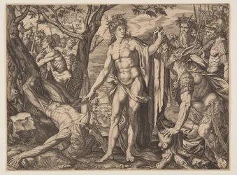 Apollo und Marsyas / Urteil des Midas