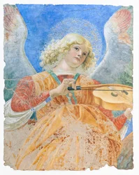 Musizierende Engel, um 1480 (Fresko)