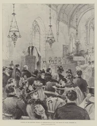 Eröffnung der restaurierten Kirche in Shernbourne durch HRH den Prinzen von Wales, 24. Dezember