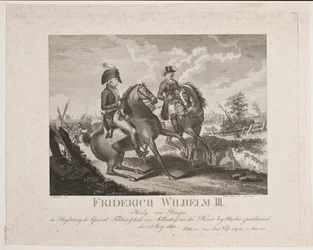 Friedrich Wilhelm II. von Preußen und Generalfeldmarschall Möllendorf