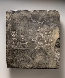 Kassitische Keilschrifttafel mit sumerischer Weiheinschrift (?) aus Ekur, ca. 16.-15. Jahrhundert v. Chr.
