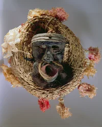 Kostümmaske für das mexikanische jährliche Fest Guelaguetza