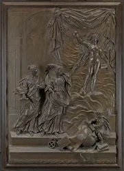 Die Stowe-Reliefs: möglicherweise Wahrheit, die sich den freien Künsten offenbart, ca. 1715