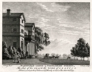 Wakefield Lodge im Whitlebury Forest, Northamptonshire, 1774