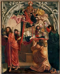 Tod der heiligen Maria, umgeben von den Aposteln