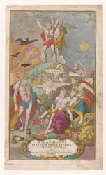 Atlas und Herkules tragen den Sternenhimmel