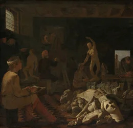 Das Atelier eines Malers