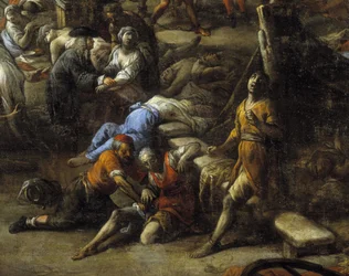 Ansicht des Cours während der Pest von 1720