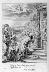 Oeneus, König von Kalydon, der Diana bei einem Opfer vernachlässigt und für seine Gottlosigkeit bestraft wird, 1655