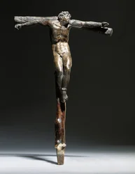 Kreuzigungsgruppe von Christus, dem guten Dieb und dem bösen Dieb