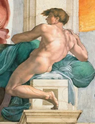 Ignudo Sixtinische Kapelle Decke im Vatikan, 1508-1512