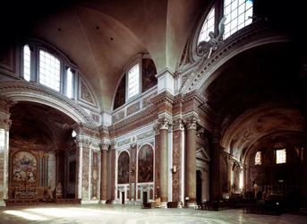 Innenansicht der Kirche Santa Maria degli Angeli von Michelangelo Buonarroti