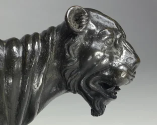 Nackte Bacchantinnen reiten auf Panthern