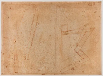 Plan der Mauern in der Nähe des Tores zu St. Pier Gattolini