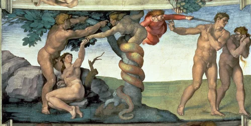 Sixtinische Kapelle Decke (1508-12): Der Sündenfall