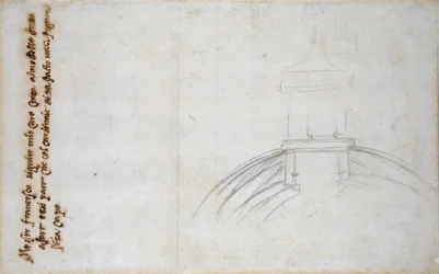 Skizze, die den Anschluss der Laterne und der Kuppel zeigt, und andere Studien für St. Peter, ca. 1490-1560