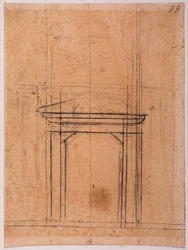 Skizzen eines Porta Pia Portals