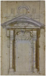 Studie für Porta Pia in Rom, ca. 1561