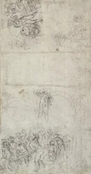 Studie für Das Jüngste Gericht (verso)