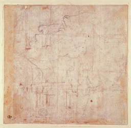 Studie eines Kopfes, 1525-26 (verso)