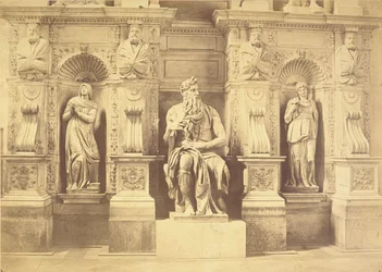 Grab von Papst Julius II. (1453-1513) Detail von Moses flankiert von Leah und Rachel