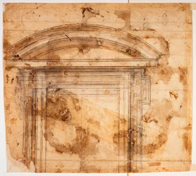 Fensterskizzen für San Giovanni dei Fiorentini