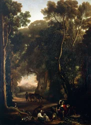 Erminia und die Hirten, von Michelangelo Cerquozzi