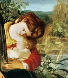 Rast auf der Flucht nach Ägypten (Detail, 1603)
