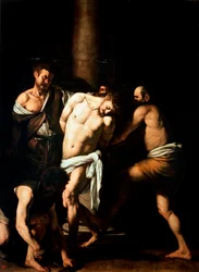Die Geißelung Christi, 1607-1610. 2,86 x 2,13 m. Neapel, Museo nazionale di Capodimonte