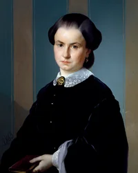 Porträt einer Dame mit Buch