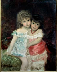 Porträt von Blanche und Amelie