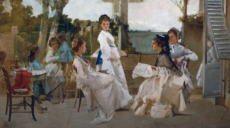 Unter der Pergola