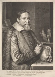 Porträt von Joannes Neyen, General des Franziskanerordens, Botschafter in Trier, 1608