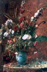 Großes Blumenstillleben, 1881