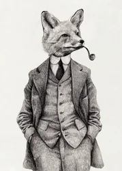 Der stilvolle Vintage-Fuchs