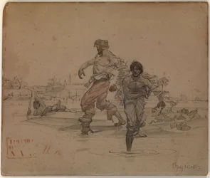 Illustration zum Gedicht Die Räuberbrüder von Alexander Puschkin
