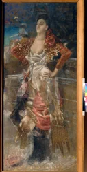 Porträt der Tänzerin und Schauspielerin Caroline Otero, genannt La Belle Otero (1868-1965)