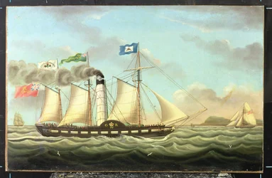 Das Dampfschiff "Saint Patrick" auf der Strecke Liverpool-Dublin