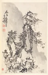 Landschaft im Stil von Ma Yuan, 1788