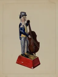 Mann mit Cello