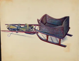 Spielzeugschlitten, ca. 1936