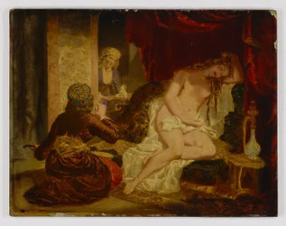 Orientalische Prinzessin nach dem Bad