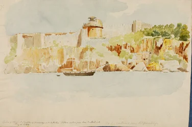 Tempel des Merkur, 1844