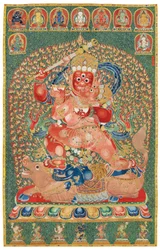 Kaiserliche gestickte Seiden-Thangka